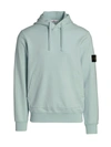 Stone Island Core Fleece Hoodie In Sky Blue