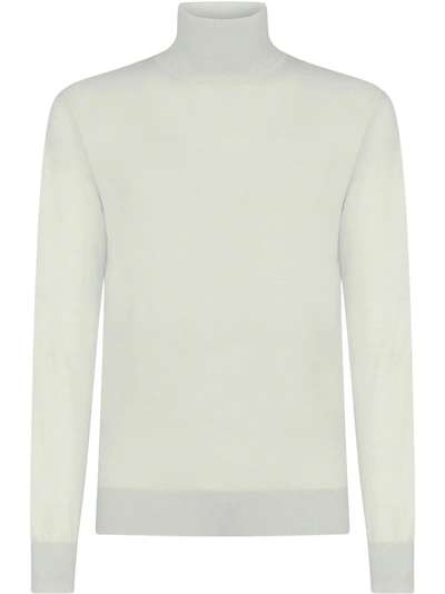 Dolce & Gabbana Roll-neck Virgin-wool Sweater In Green