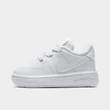 Nike Unisex Force 1 Low Top Crib Sneakers - Baby In White/white