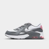 Nike Girls' Little Kids' Air Max Excee Casual Shoes In Smoke Grey/metallic Silver/white
