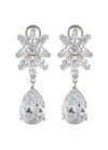 CZ BY KENNETH JAY LANE CLUSTER MARQUISE CUBIC ZIRCONIA DROP EARRINGS