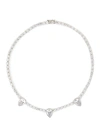 CZ BY KENNETH JAY LANE PEAR CUBIC ZIRCONIA TENNIS NECKLACE