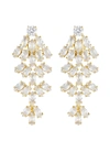 CZ BY KENNETH JAY LANE CLUSTER MARQUISE CUBIC ZIRCONIA CLIP EARRINGS