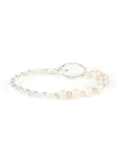 Hatton Labs Pearl Sterling Silver Ball Bracelet In Metallic