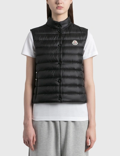 Moncler Liane Quilted Shell Down Vest In Black