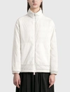 Moncler Menchib Opaque Nylon Down Jacket In White
