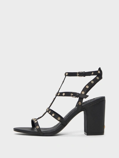 Dkny Women's Hanz T-strap Mule With Studs - In Black