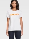 DKNY DKNY WOMEN'S BEADED LOGO STRIPE TEE -,74587528