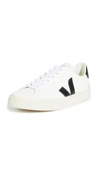 Veja Low Top Sneakers With Contrast Heel Tab In Animal Print