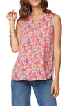Curves 360 By Nydj Perfect Sleeveless Blouse In Petunia Blossoms