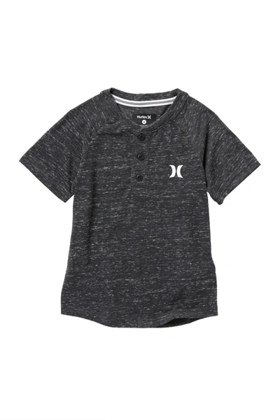 Hurley Kids' Cloud Slub Henley In G5lcarbon