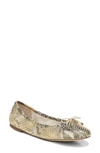 Sam Edelman Felicia Flat In Gold/ Gold Leather