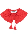 MSGM TASSEL KNITTED COLLAR