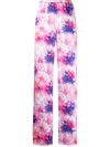 MSGM FLORAL-PRINT TROUSERS