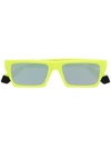 Msgm Square-frame Sunglasses In Yellow