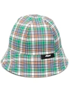 MSGM CHECK-PRINT BUCKET HAT