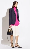 Valentino Silk Bermuda Shorts In White