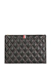 THOM BROWNE SMALL DOCUMENT HOLDER WITH LOGO,197810