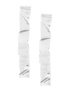 Coup De Coeur Wave Drop Earrings In Silver
