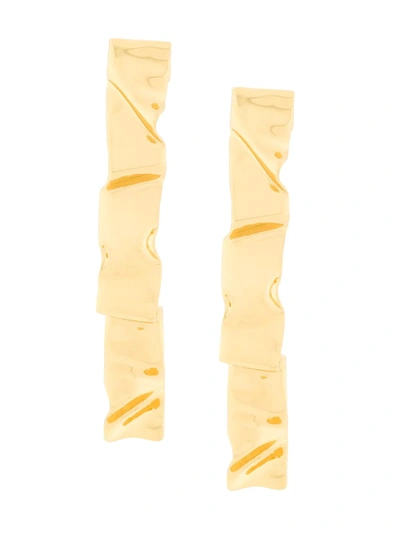 Coup De Coeur Wave Drop Earrings In Gold