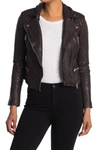 Allsaints Catch Biker Jacket In Oxblood Red