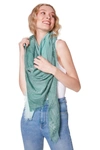 STEVE MADDEN WOVEN YARN FRAYED SCARF,800445697458