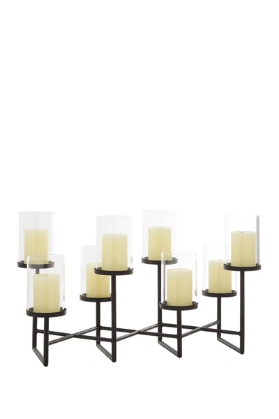 Willow Row Black Metal Modern Candelabra