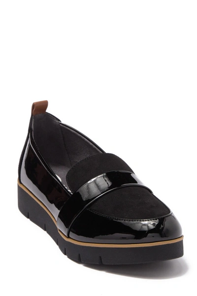 Dr. Scholl's Webster Platform Loafer In Black/black