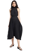A.l.c Renzo Pleated Sleeveless Dress In Black