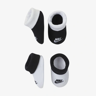 Nike Baby (0-6m) Booties (2 Pairs) In Black