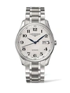 LONGINES MASTER COLLECTION 42MM AUTOMATIC STAINLESS STEEL BRACELET WATCH,400092332720
