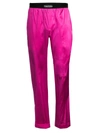 Tom Ford Men's Stretch-silk Pajama Pants In Hot Pink