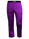 Tom Ford Stretch-silk Pajama Pants In Amethyst