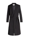 SAINT LAURENT JACQUARD WOOL TRENCH COAT,400013345088