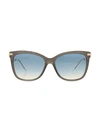 Jimmy Choo Steff 55mm Cat Eye Sunglasses In Grey
