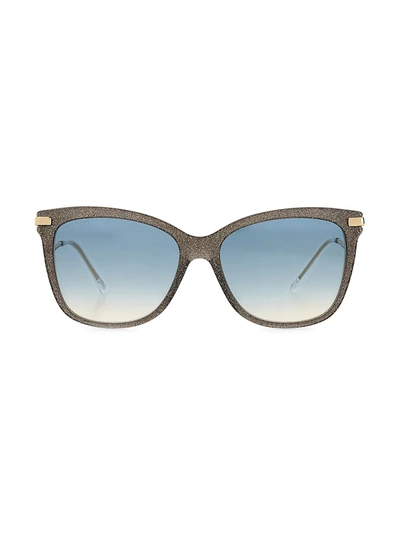 Jimmy Choo Steff 55mm Cat Eye Sunglasses In Grey