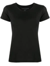Majestic Soft Touch Short-sleeve Crewneck T-shirt In Black
