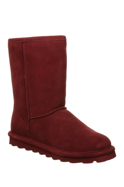 Bearpaw Elle Genuine Sheepskin Waterproof Boot In Beet 624