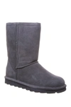 Bearpaw Elle Genuine Shearling Waterproof Boot In Charcoal 030