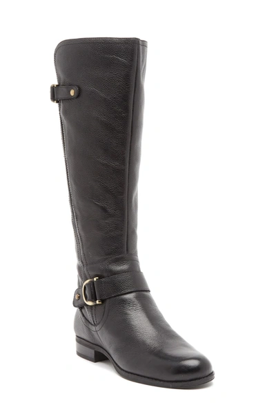 Naturalizer Jillian Knee High Leather Boot In Black