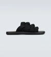 BOTTEGA VENETA PLAT MULES INTRECCIO ELASTIC SLIDES,P00525494