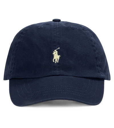 Polo Ralph Lauren Kids' Embroidered Logo Cap In Blue