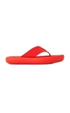 Stella Mccartney Logo-debossed Rubber Flatform Flip Flops In Blue