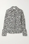 A.W.A.K.E. ZEBRA-PRINT COTTON-TWILL SHIRT