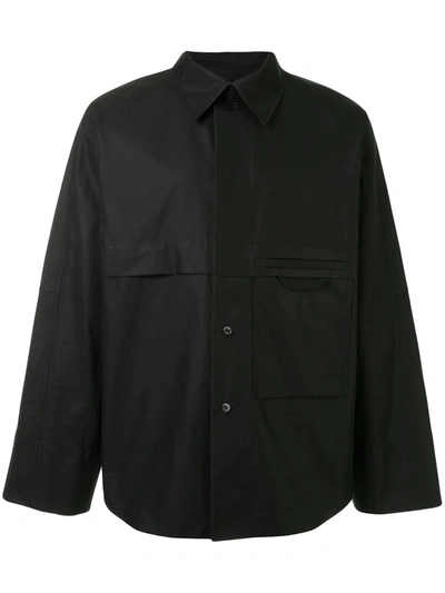 Wooyoungmi Wide-sleeve Shirt Jacket In Black