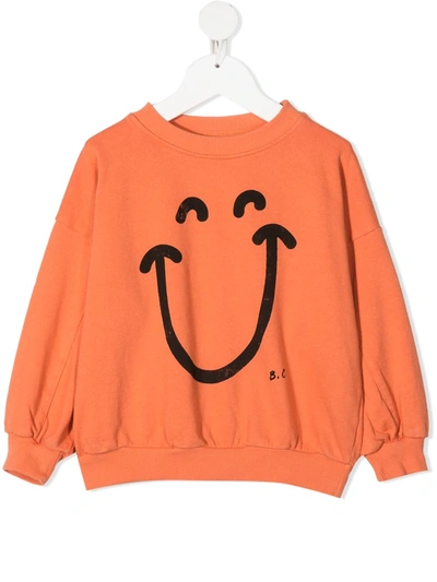 Bobo Choses Kids' Big Smile Sweatshirt In Orange