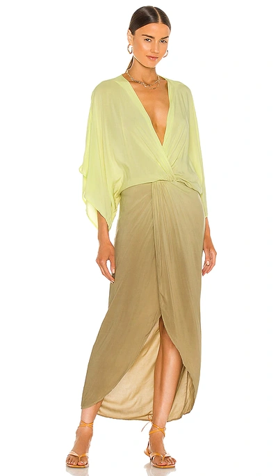 Young Fabulous & Broke Siren Maxi Dress In Soft Neon Ombre