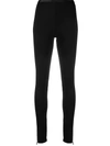 Alyx Black Waistband Zip Sport Leggings In Black