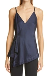 HELMUT LANG SCARF HEM SATIN CAMISOLE,883389775949