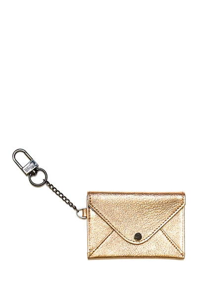 Aimee Kestenberg Ashley Leather Pouch In Rose Gold Pebble Met